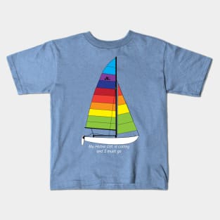 Hobie 16 Catamaran Sailboat Kids T-Shirt